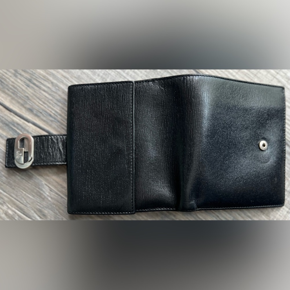 Gucci Black Interlocking G Logo Wallet. - Picture 12 of 13